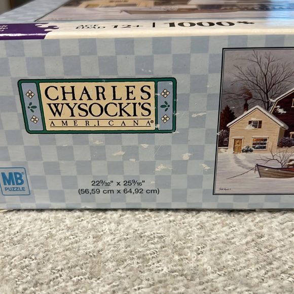 Lobster House in Winter Snow Buoys Boat 1000 Piece Puzzle Wysocki - Picture 5 of 5